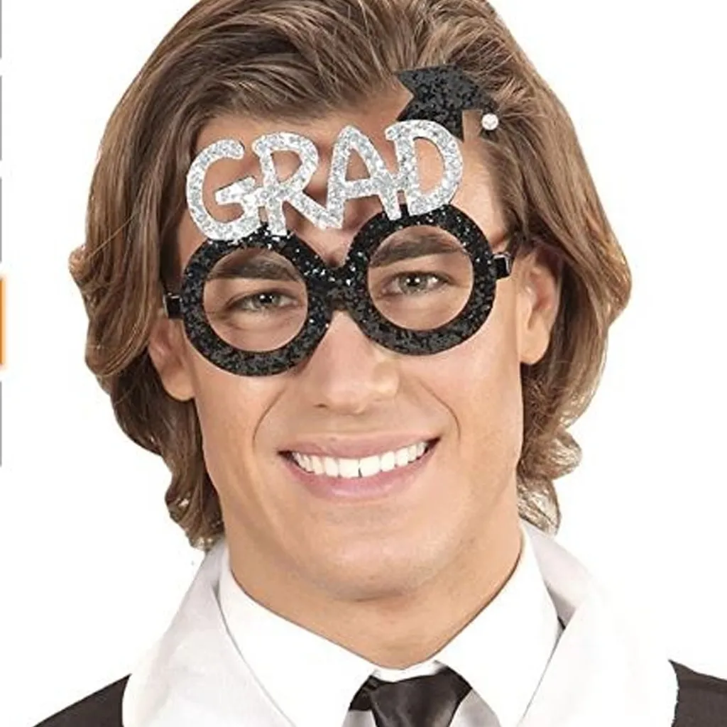 Brille mit Akademikerhut