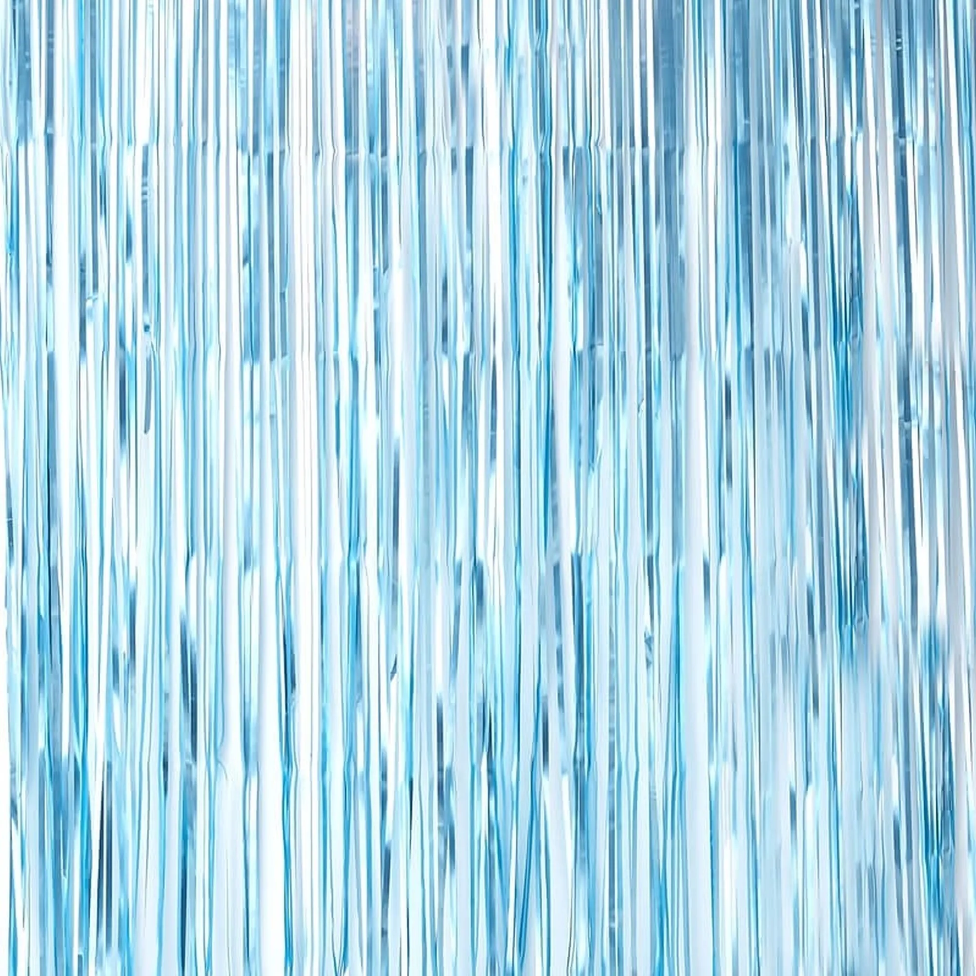 Twinkle Twinkle - Fransenvorhang Blau matt, 250 x 100 cm