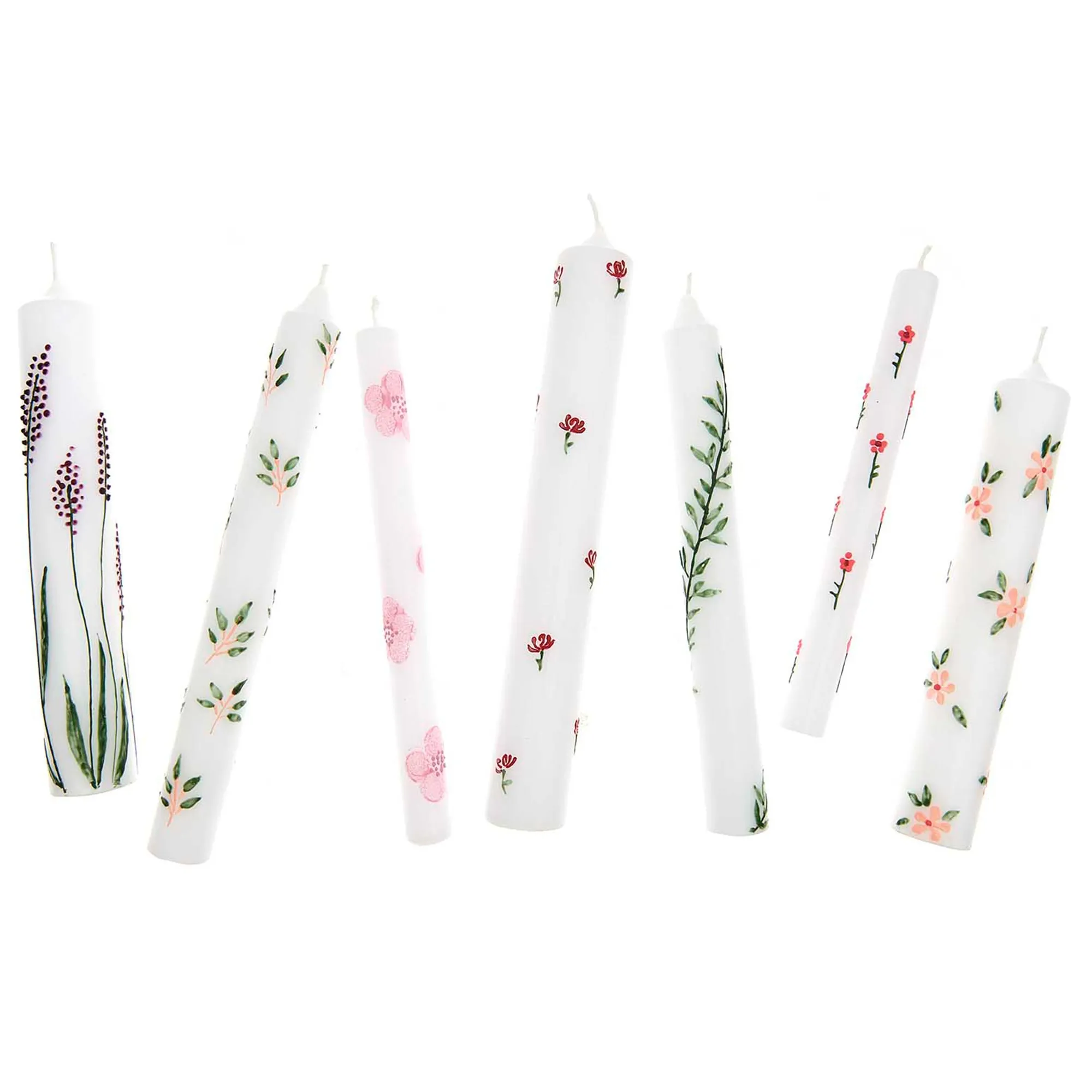 6 Kerzen Stifte "Roses"