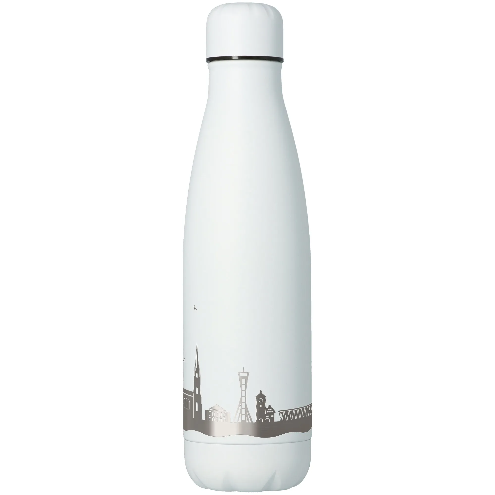 Trinkflasche Skyline Freiburg Weiß 500ml