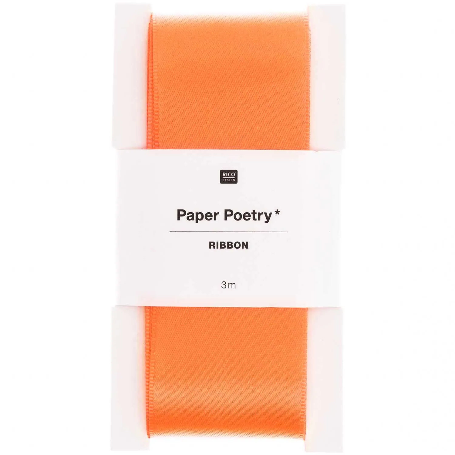 Satinband, Neon Orange 38mm / 3m