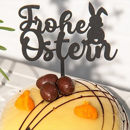 Osterdeko, Osterhase, Schokoladenkugeln, Torte, Dekoration