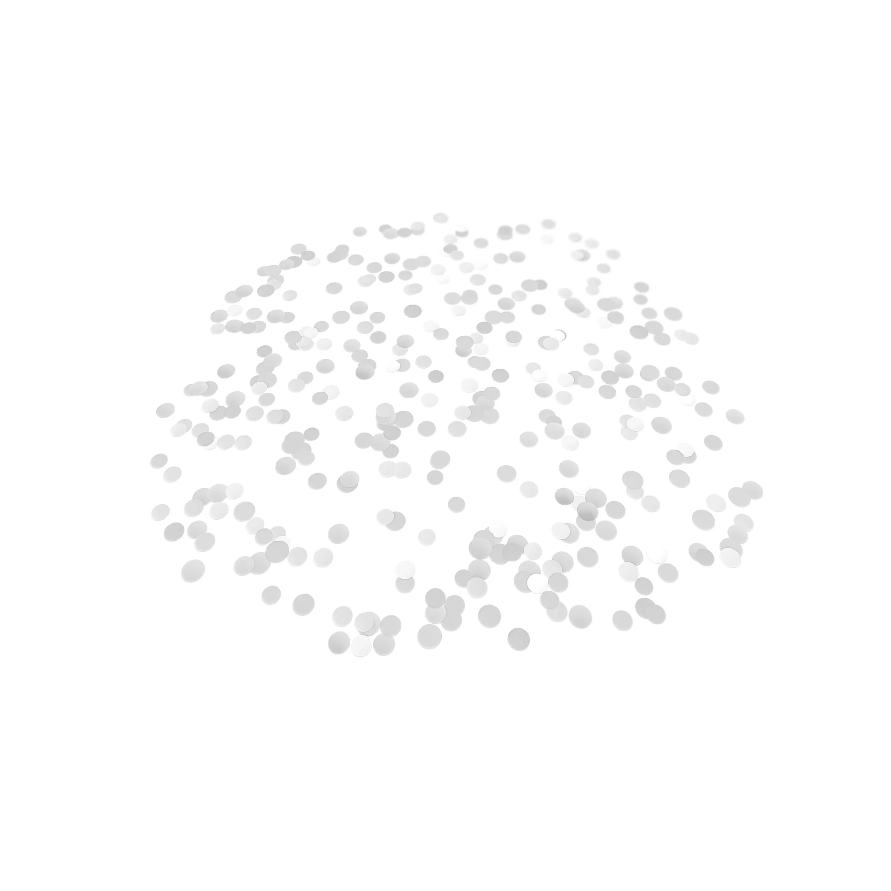 Folienkonfetti 1cm Rund 15g Satin Silber
