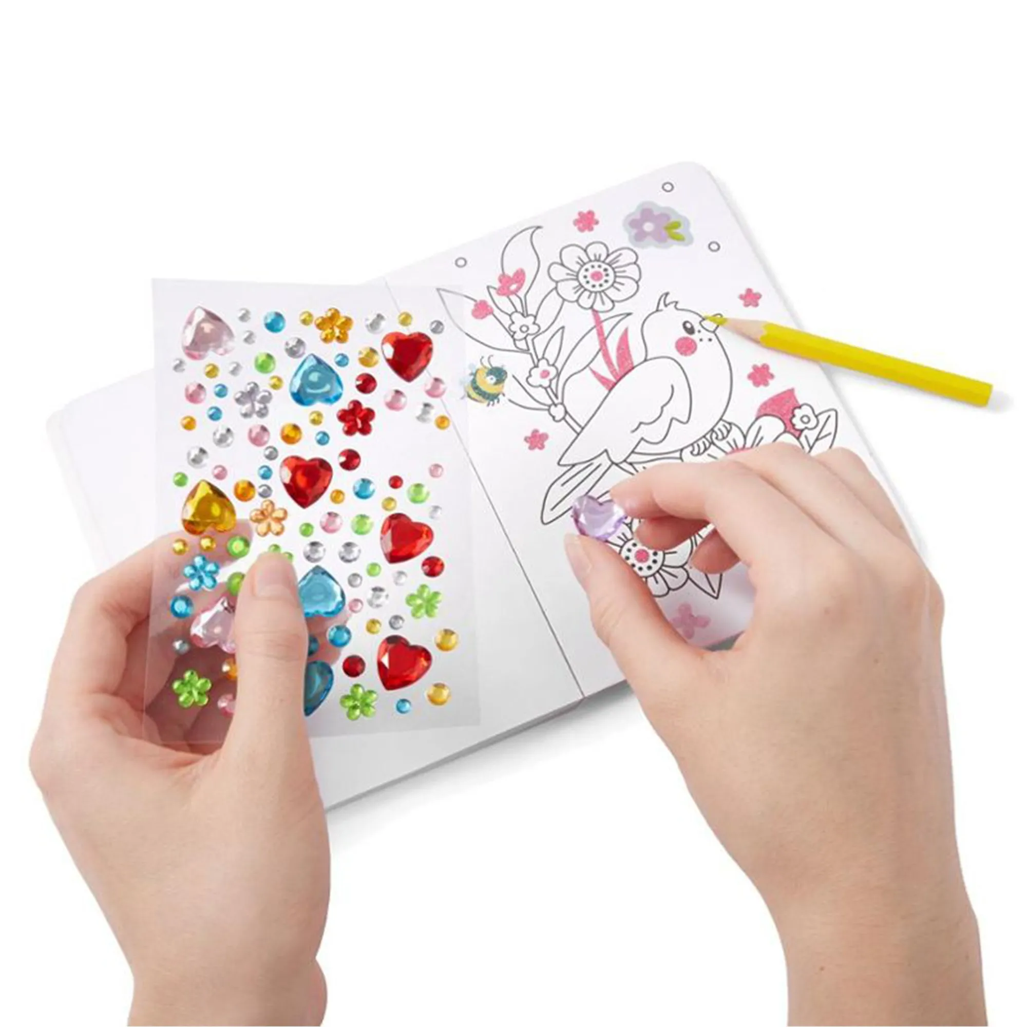 Stickermalbuch inkl. Diamanten Sticker