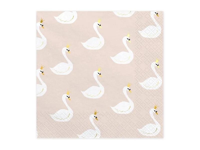 20 Servietten "Schwan"