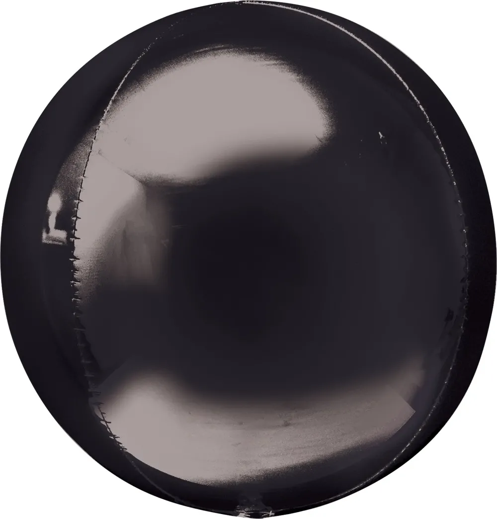 Folienballon Orbz "Schwarz" 40cm