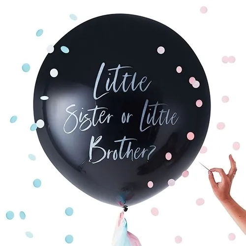balloon, black balloon, text balloon, party balloon, confetti