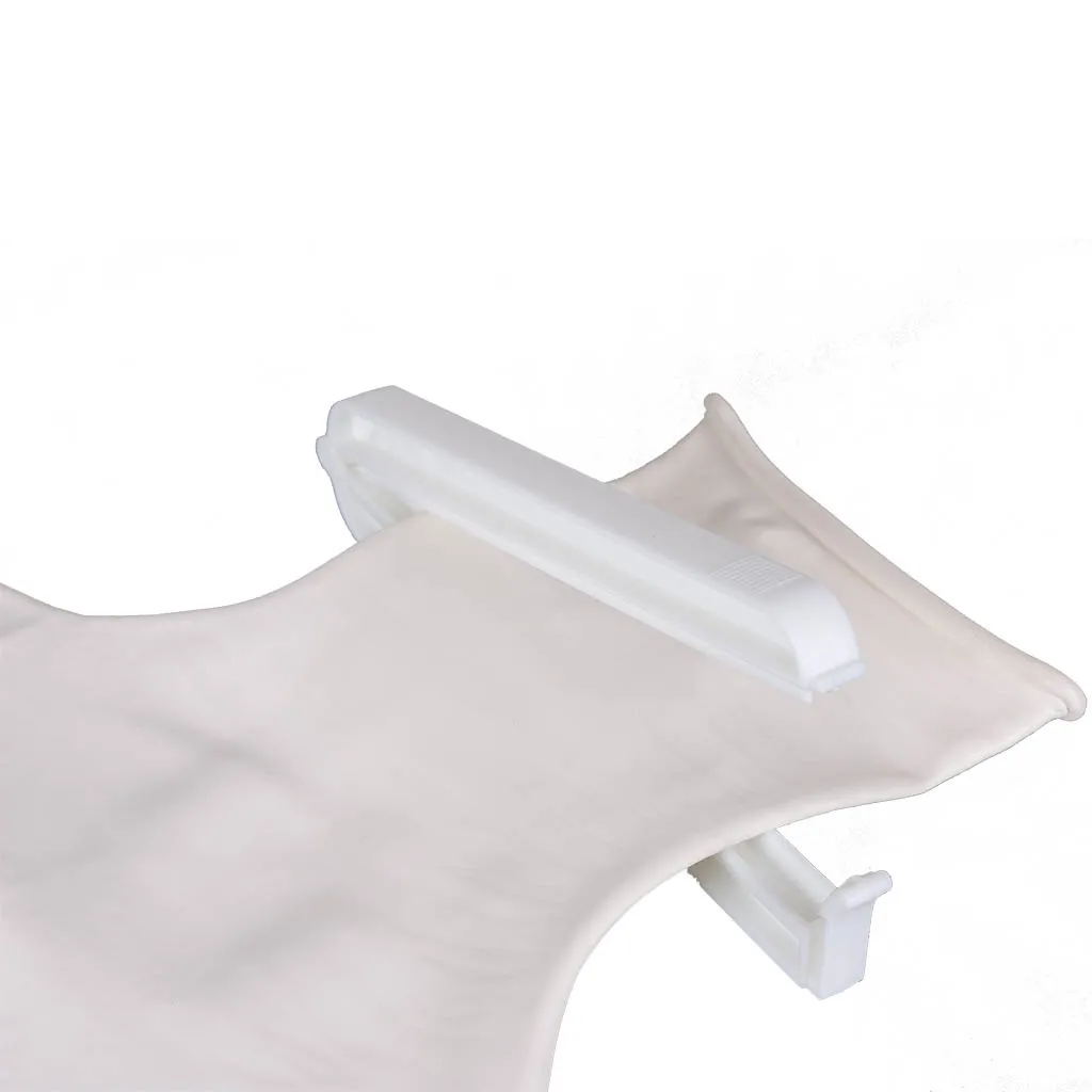 Knieklemme, Material: Latex, Weißer Clip, Polsterung, Hülsenhalter-Zubehör