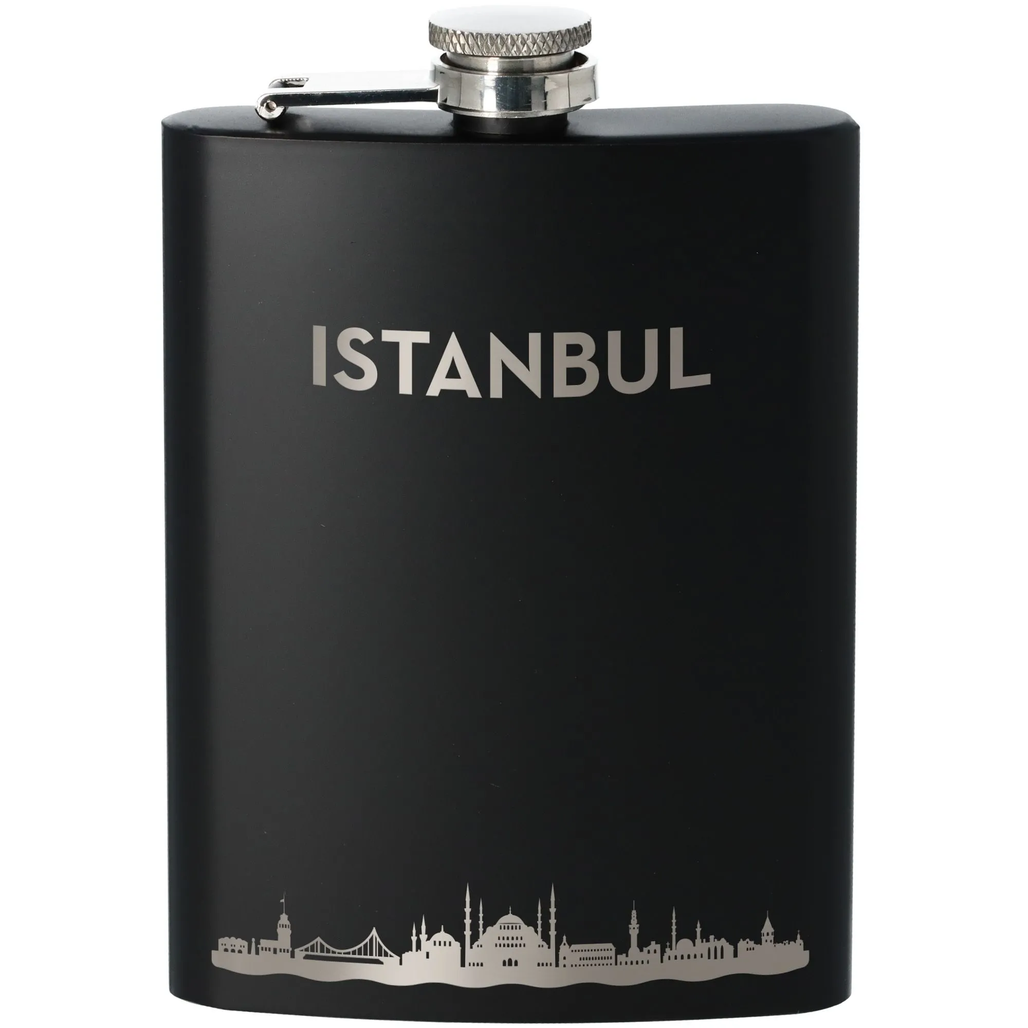 Flachmann Skyline Istanbul Schwarz 225ml