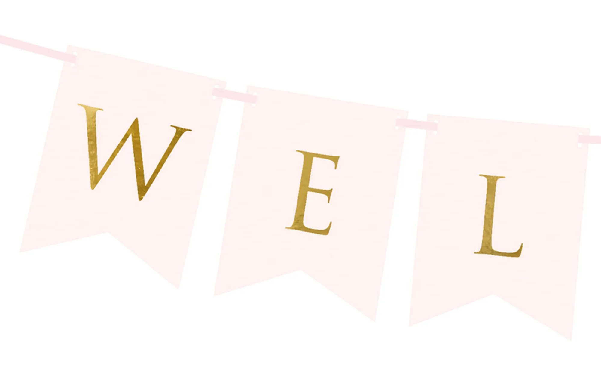 Girlande - Welcome Rosa