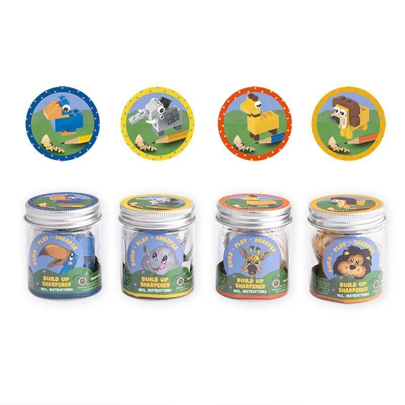 Anspitzer Mini-Baustein-Set "Dschungeltiere"