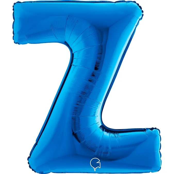 Folienballon Buchstabe Z Blau 100cm