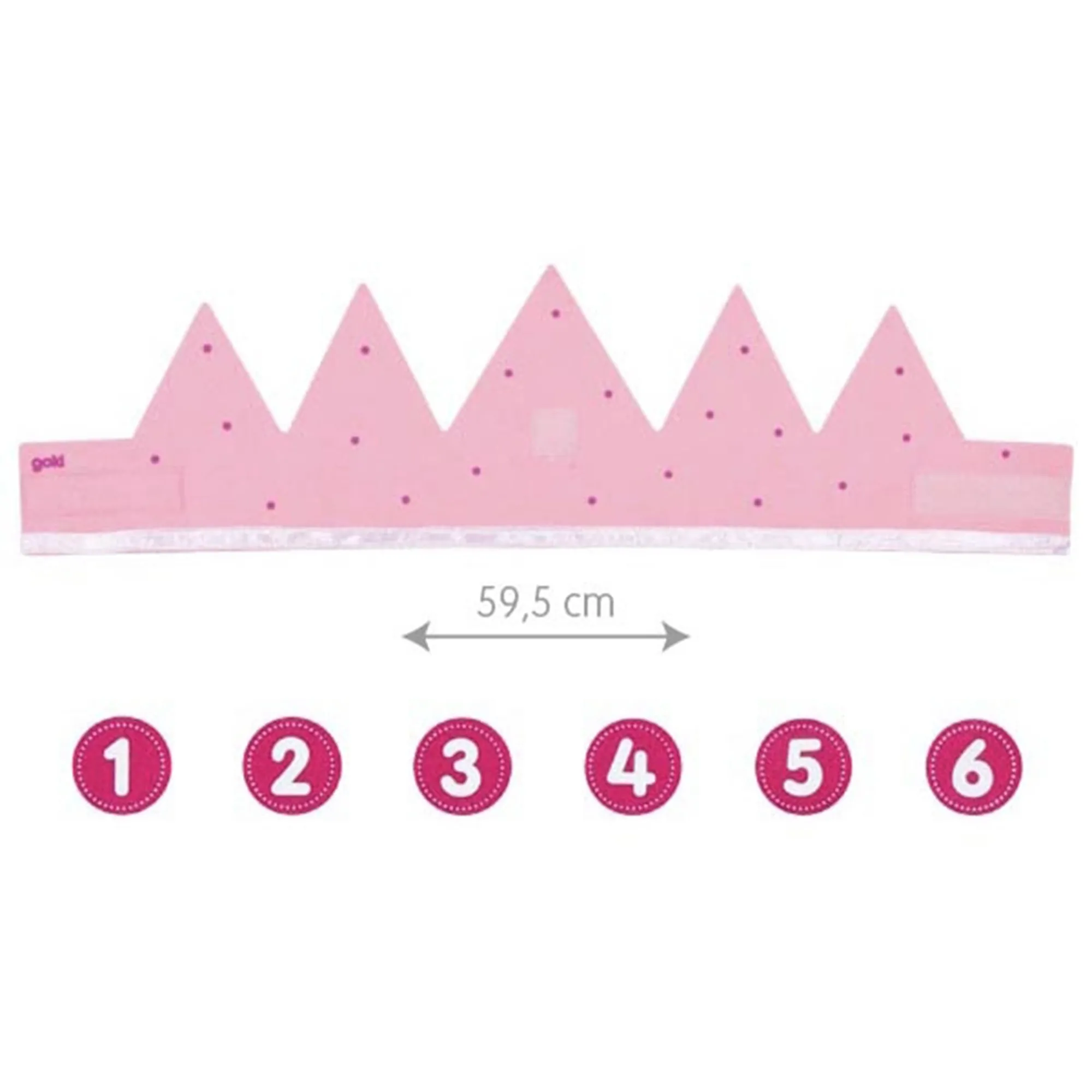 Goki - Geburtstagskrone Rosa