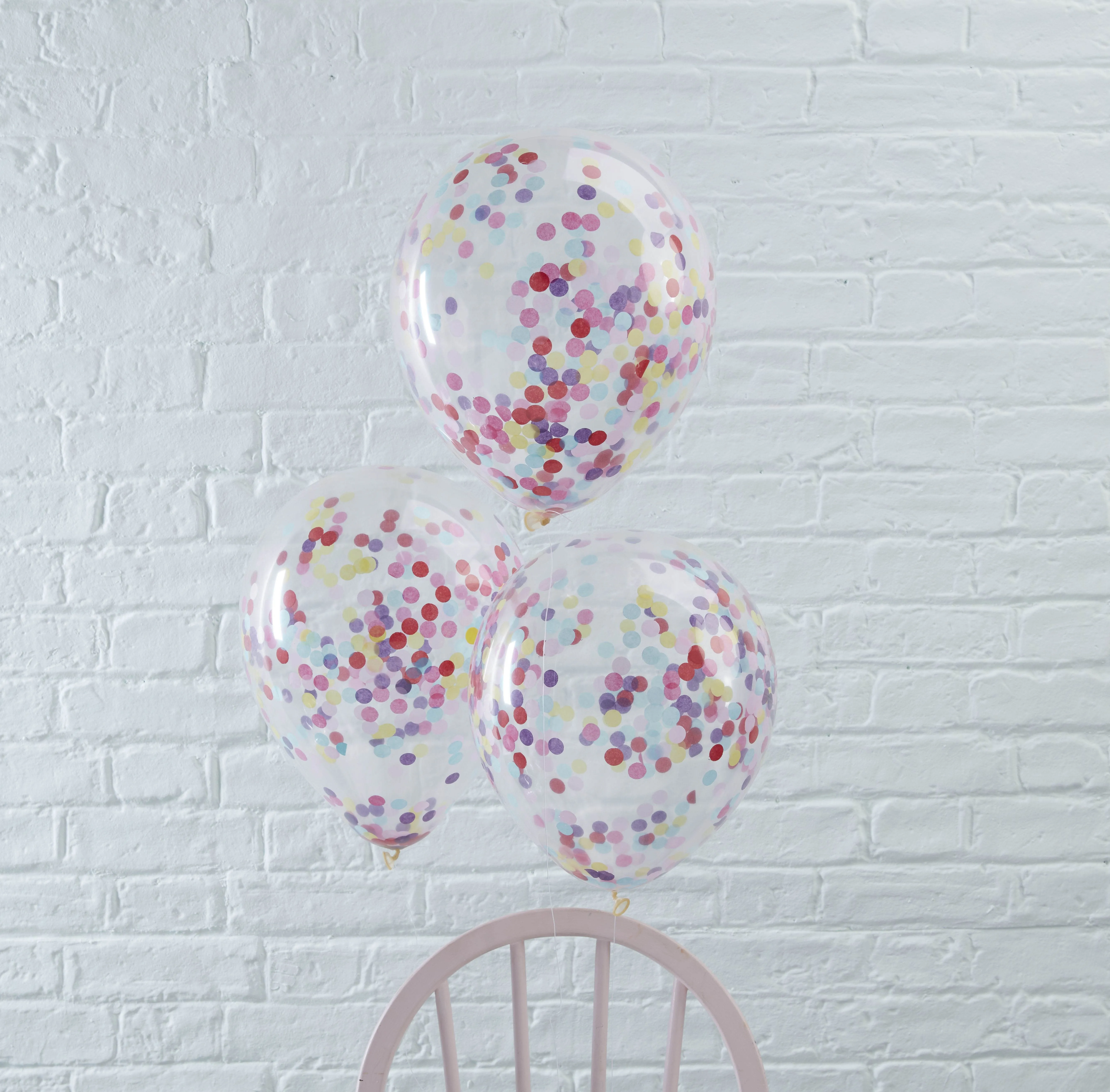 Pick and Mix - 5 Latexballons mit buntem Konfetti Ø 30cm