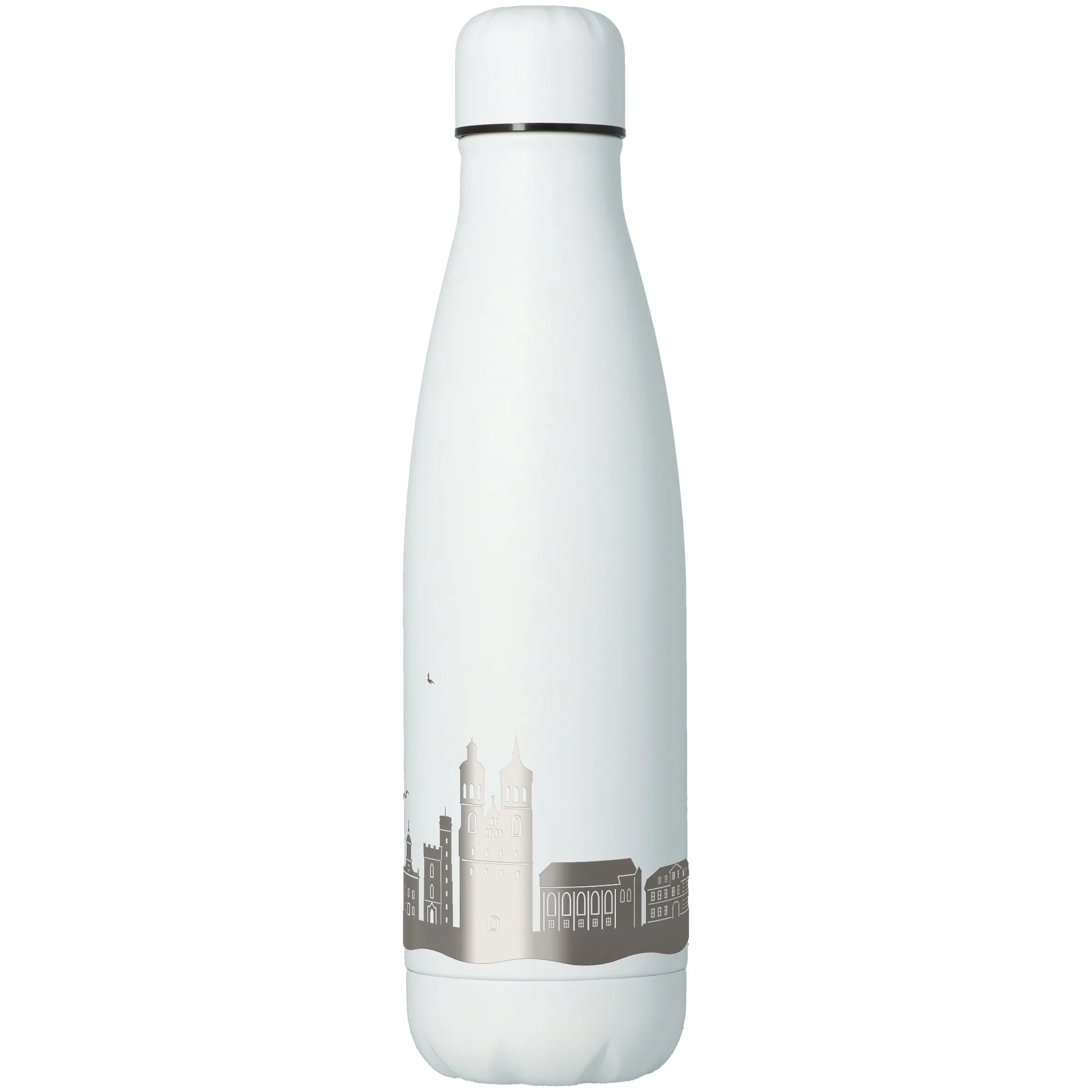 Trinkflasche Skyline Göttingen Weiß 500ml