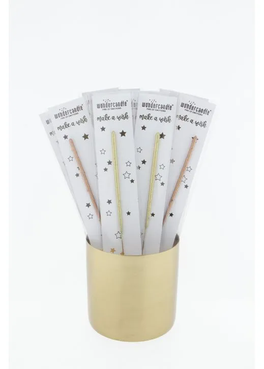 Wunderkerze "Make a Wish" Gold 18cm