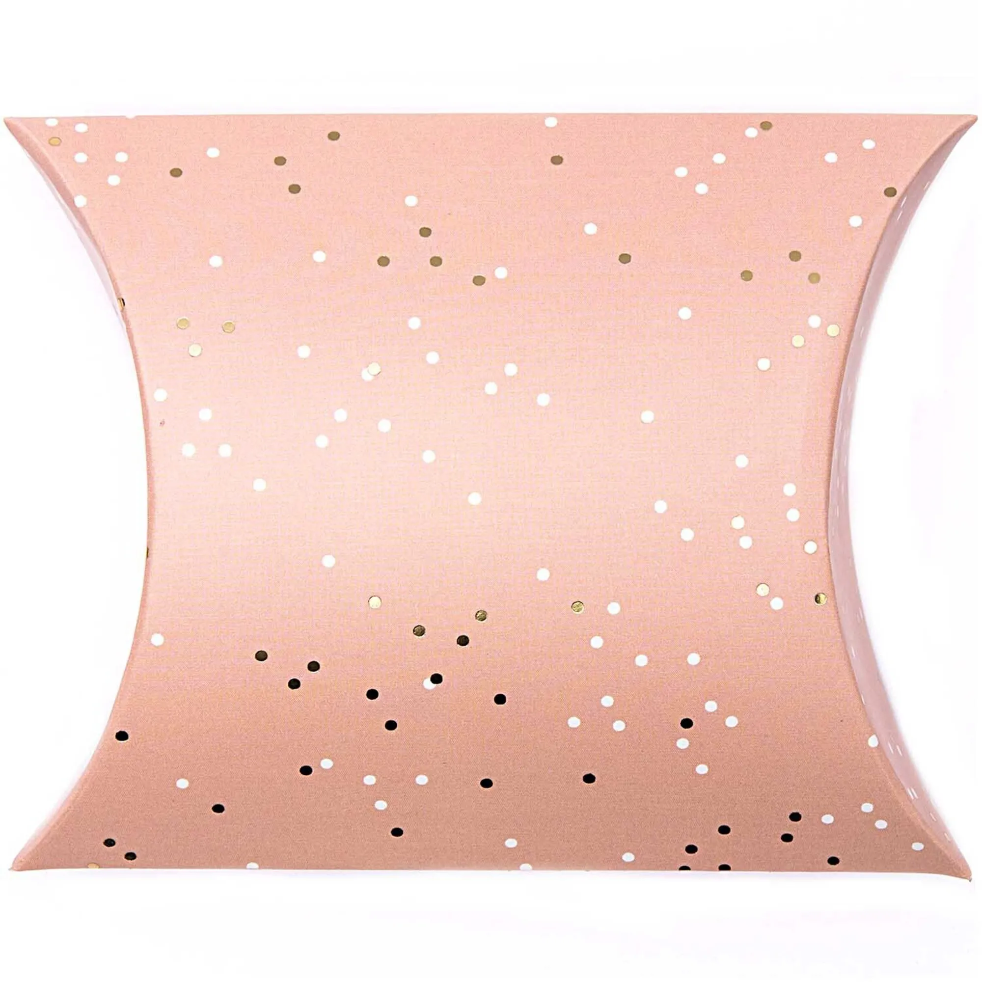 6 Geschenkschachteln "Blumen" Puder/Gold