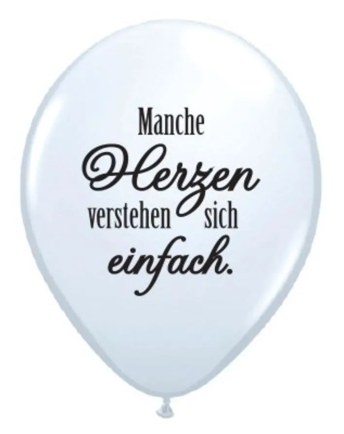 Latexballon "Manche Herzen..."  Ø 40cm