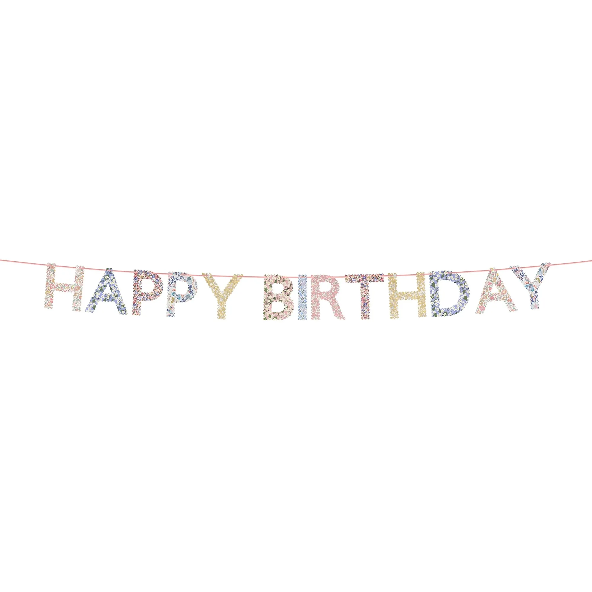 Birthday banner, Dekorationsgirlande, Konfetti-Buchstaben, Aufhängevorrichtung, Party-Dekoration