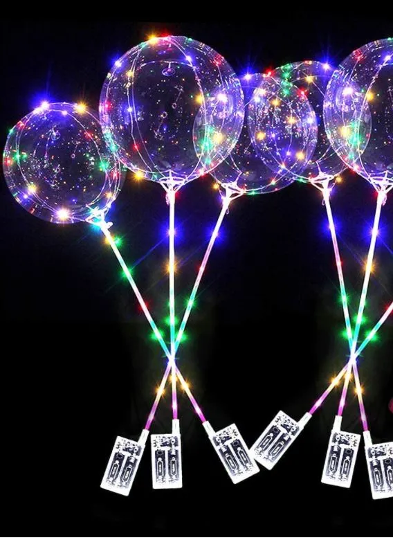 Deko Ballon mit Lichterkette