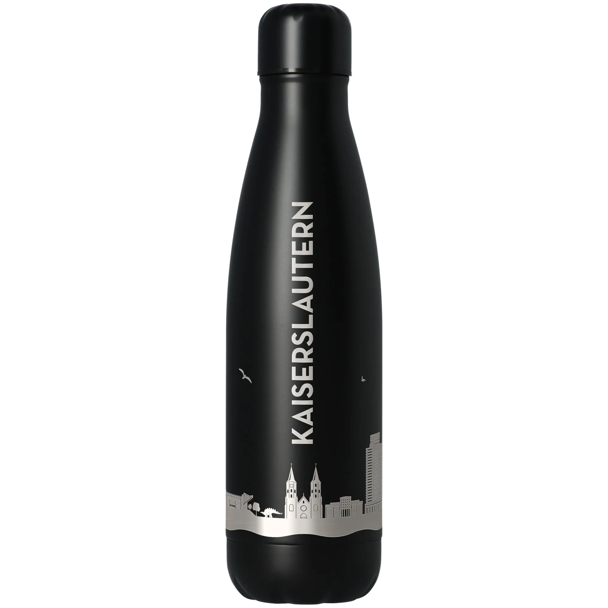 Trinkflasche Skyline Kaiserslautern Schwarz 500ml