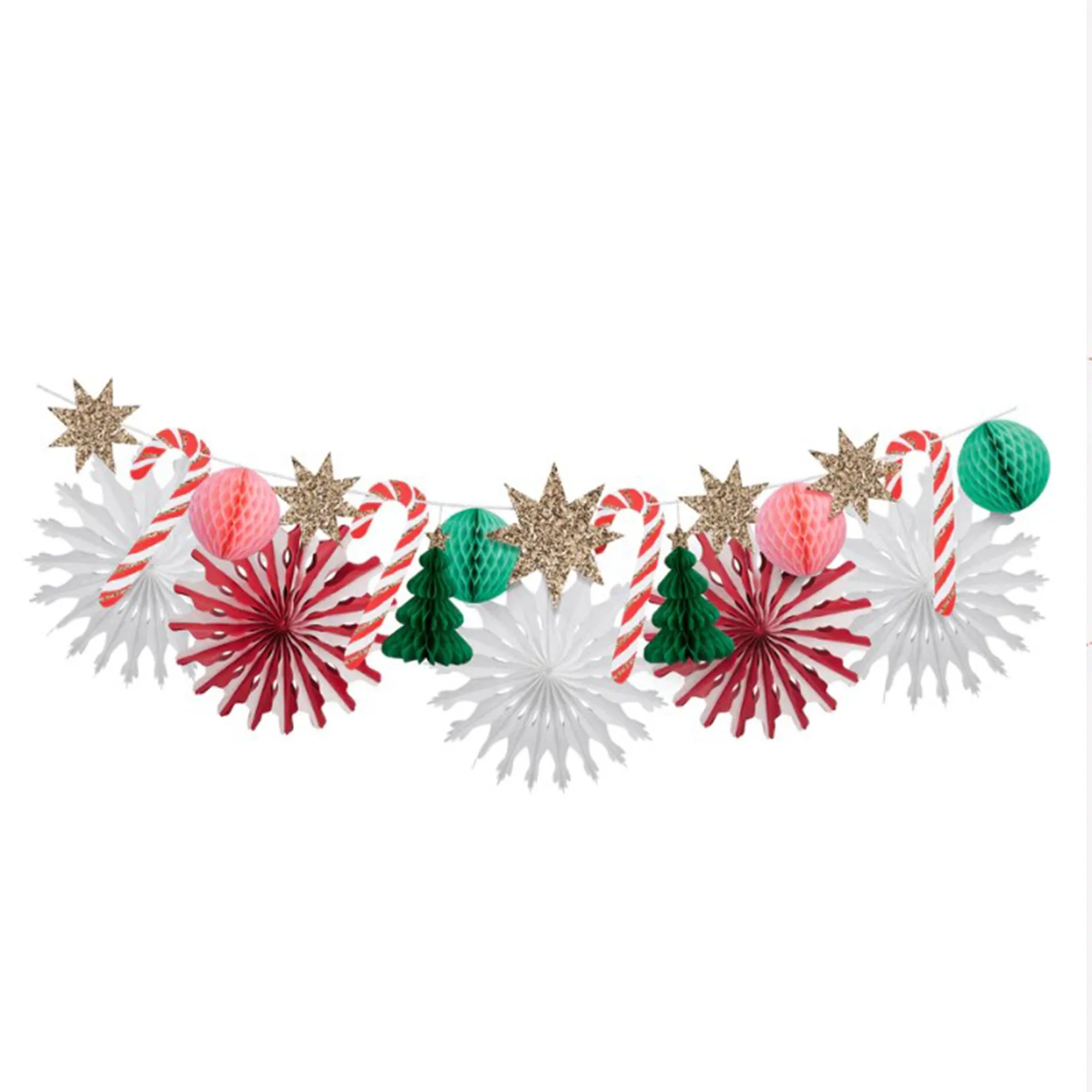 Meri Meri - 1,8 m Weihnachtswabengirlande