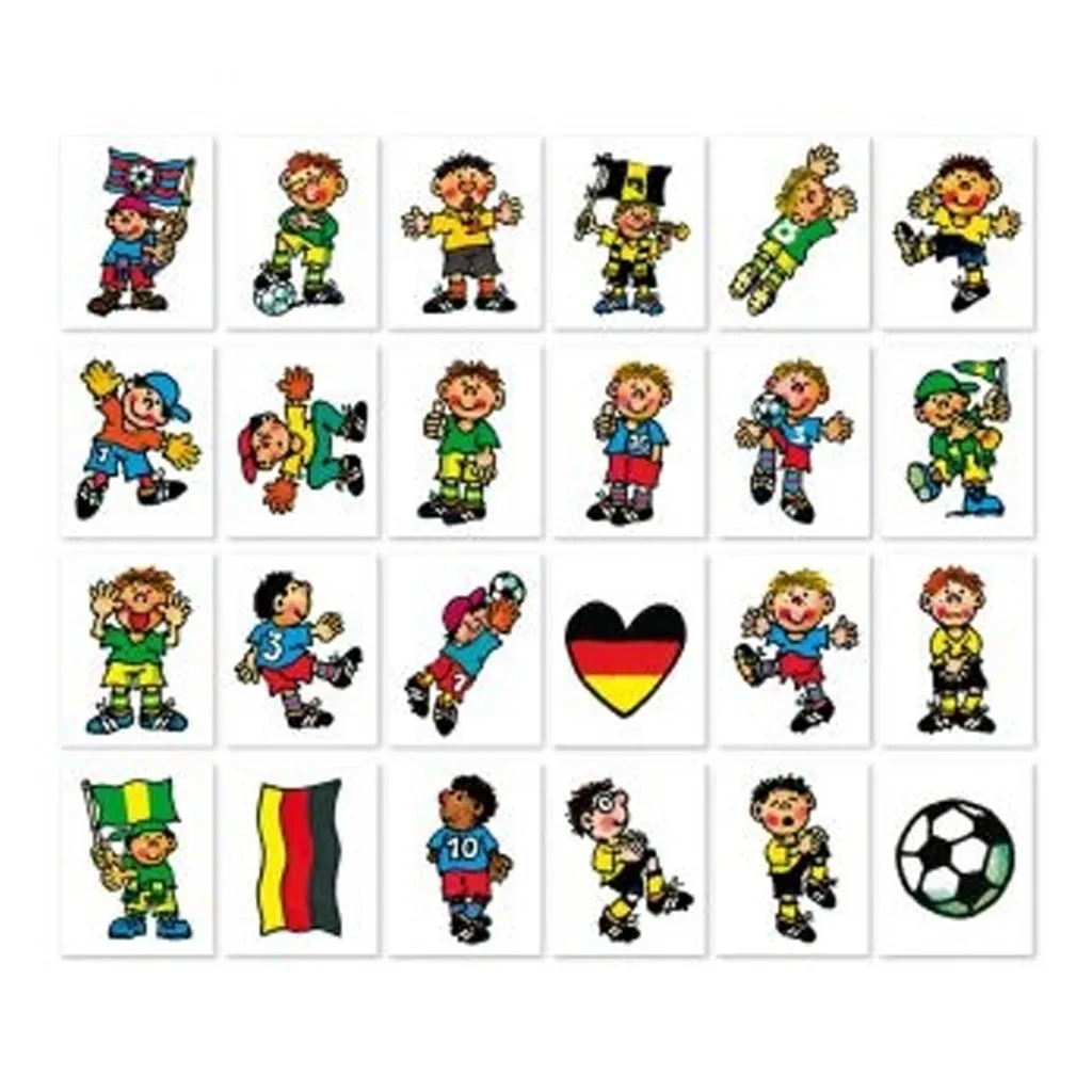 Fußball - 24 Mini-Tattoos