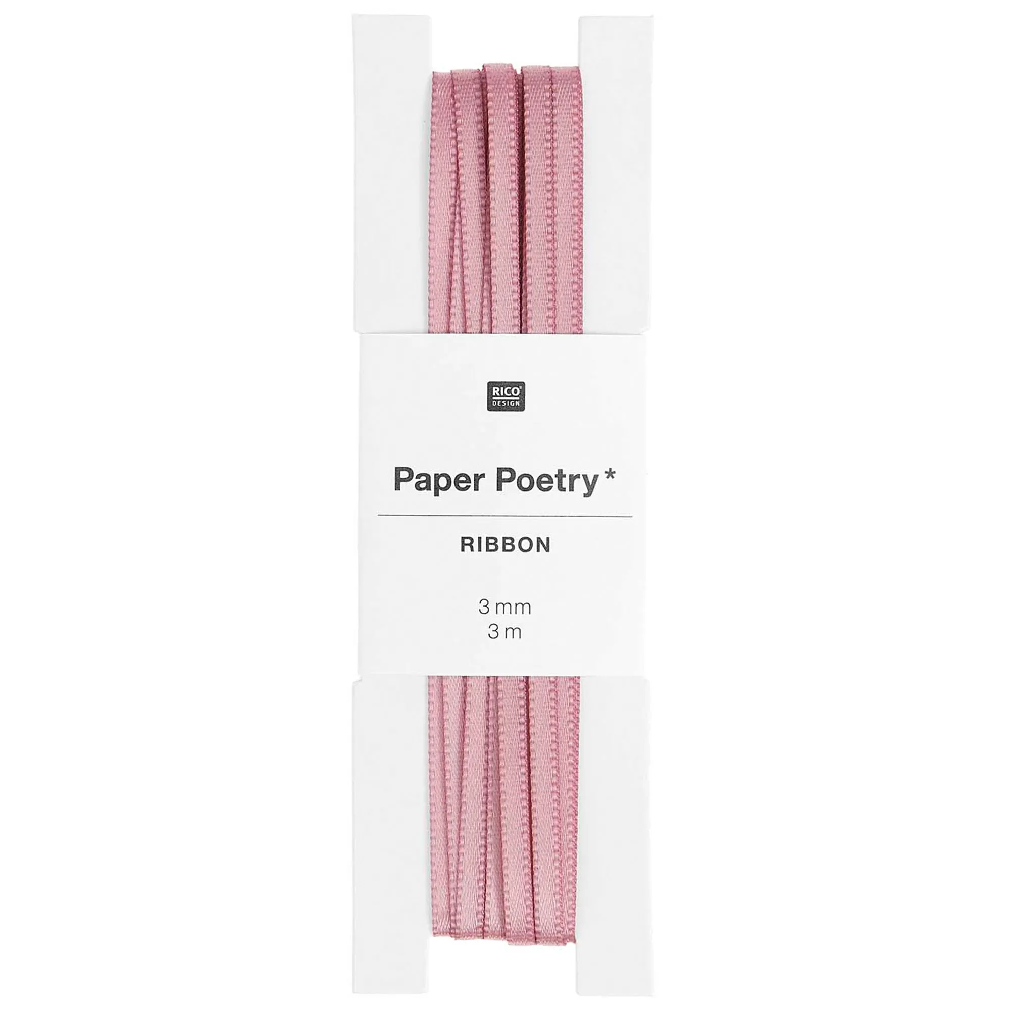 Satinband, Rosa Mauve 3 mm / 3m