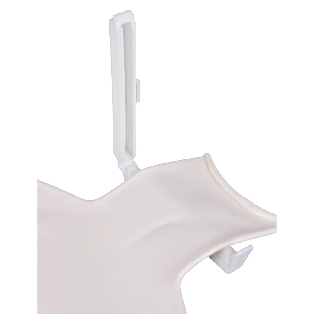 Aufsatzhalter, Klippsystem, Kunststoff, Weiß, Verbindungsteil
