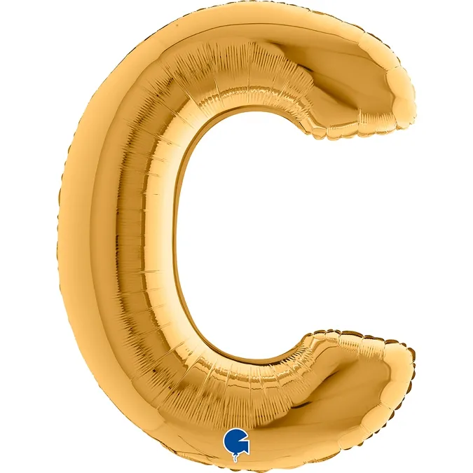 Folienballon Buchstabe C Gold 100cm