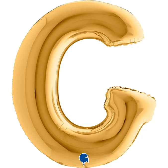 Folienballon Buchstabe G Gold 100cm