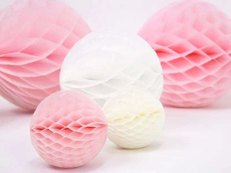 Wabenball Rosa, M - 20 cm Ø