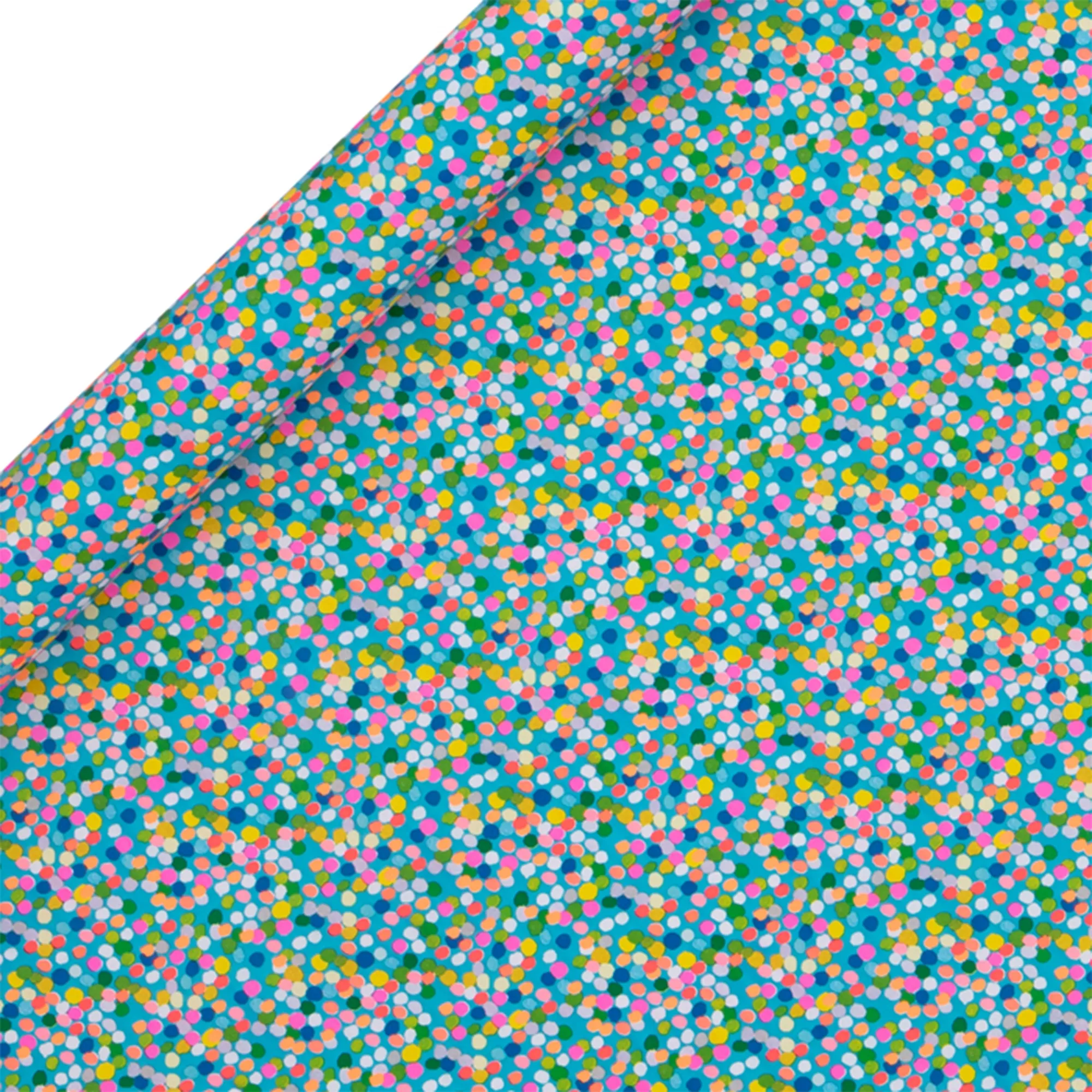 Geschenkpapier auf Rolle "Blau gepunktet" 4m