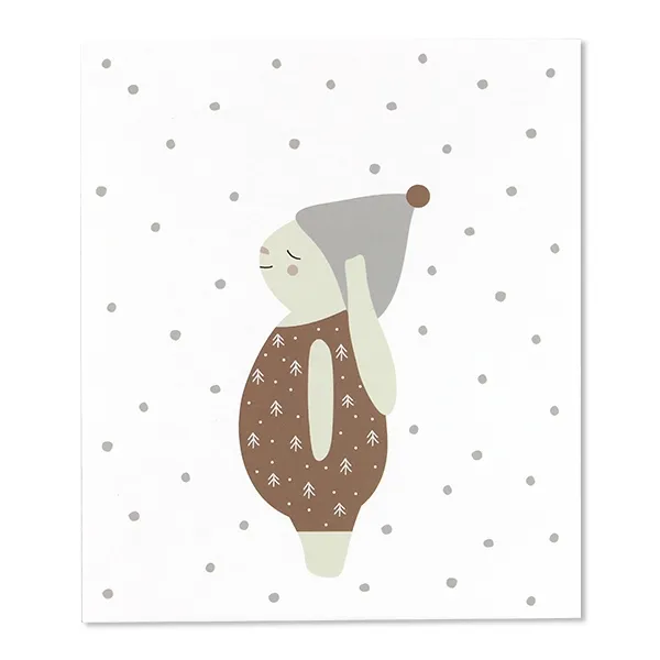 Geschenk- und Adventskalendertütchen "Hase braun"