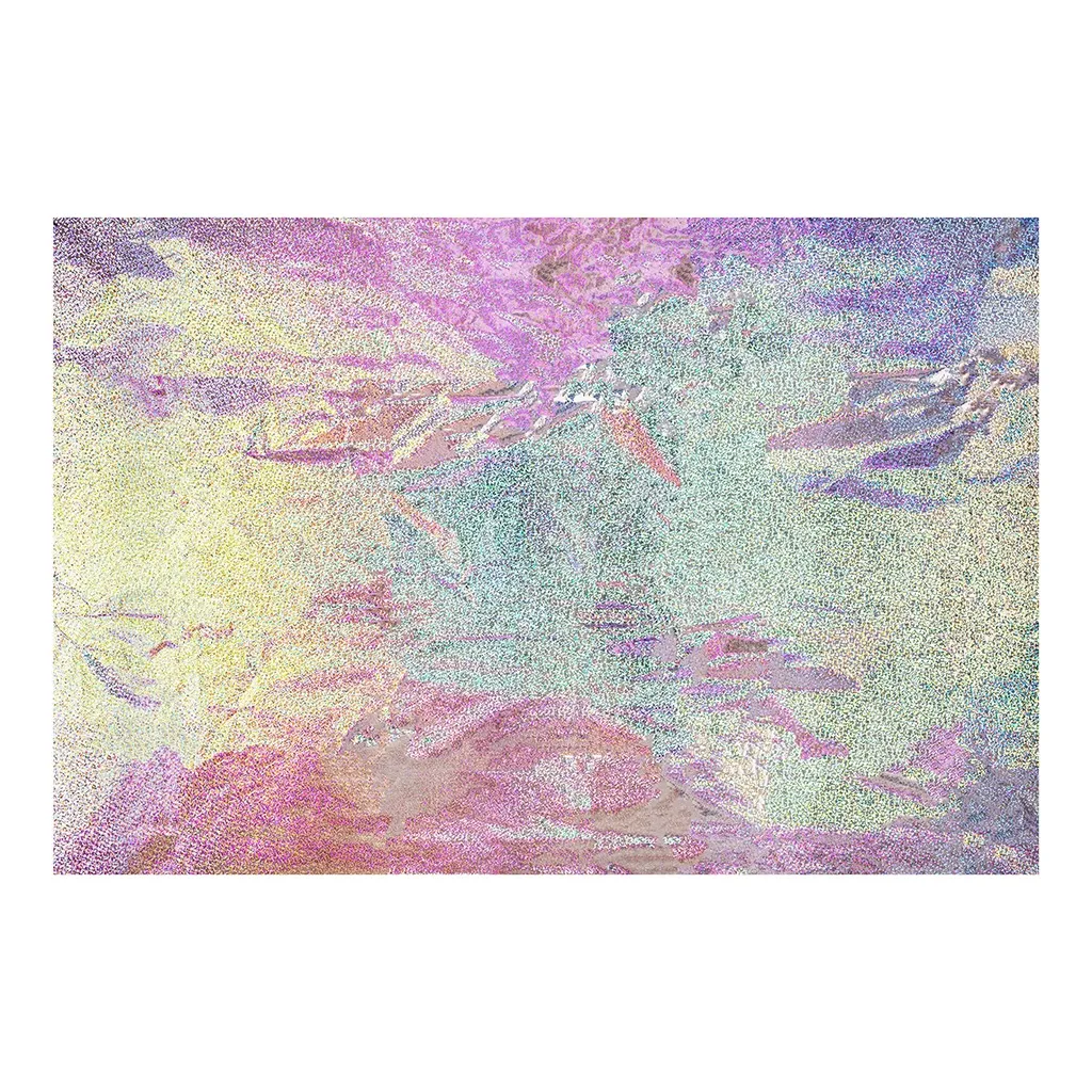 Folien Tischdecke "Silber Holografisch" 183x137 cm