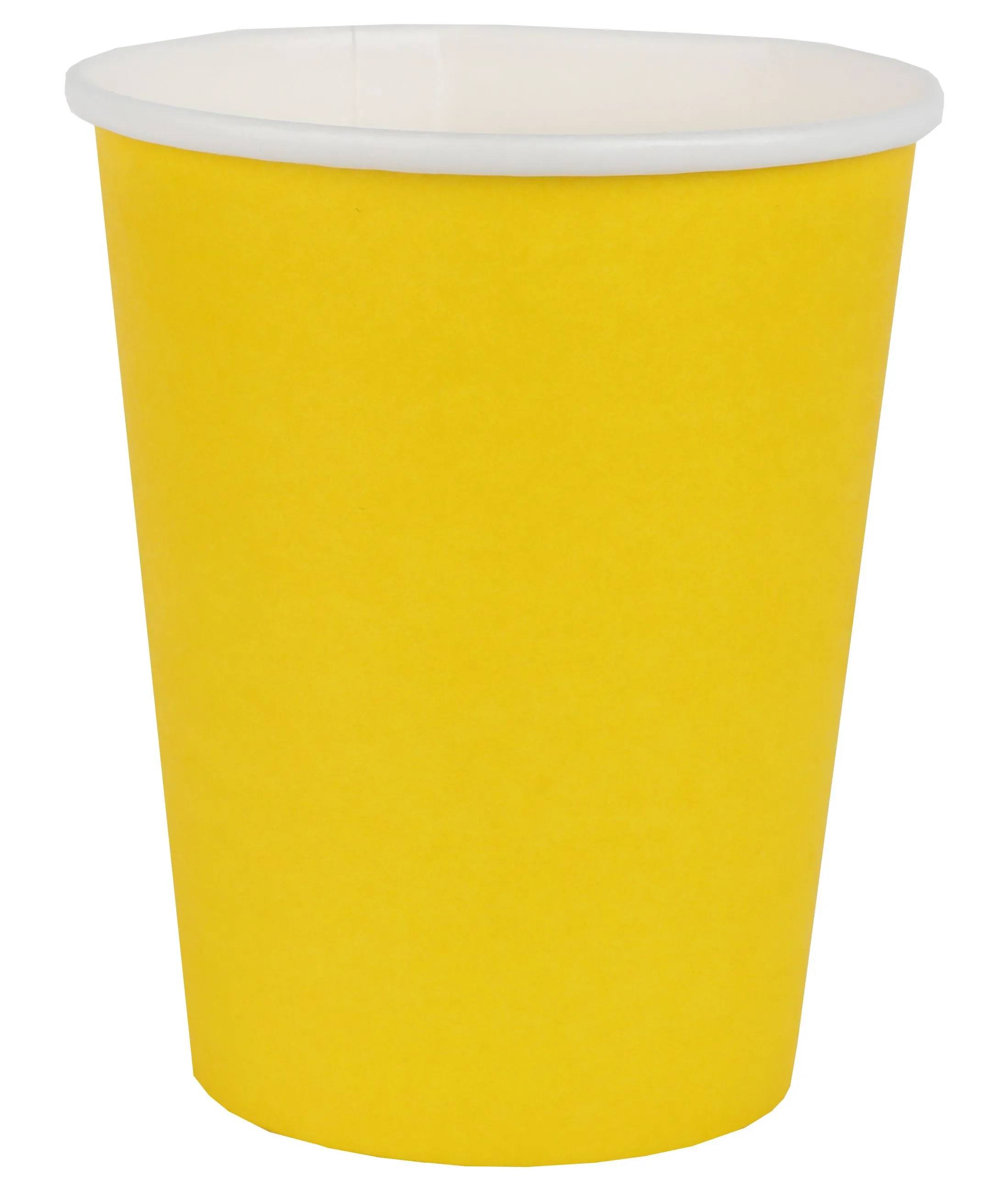 10 Pappbecher - Gelb