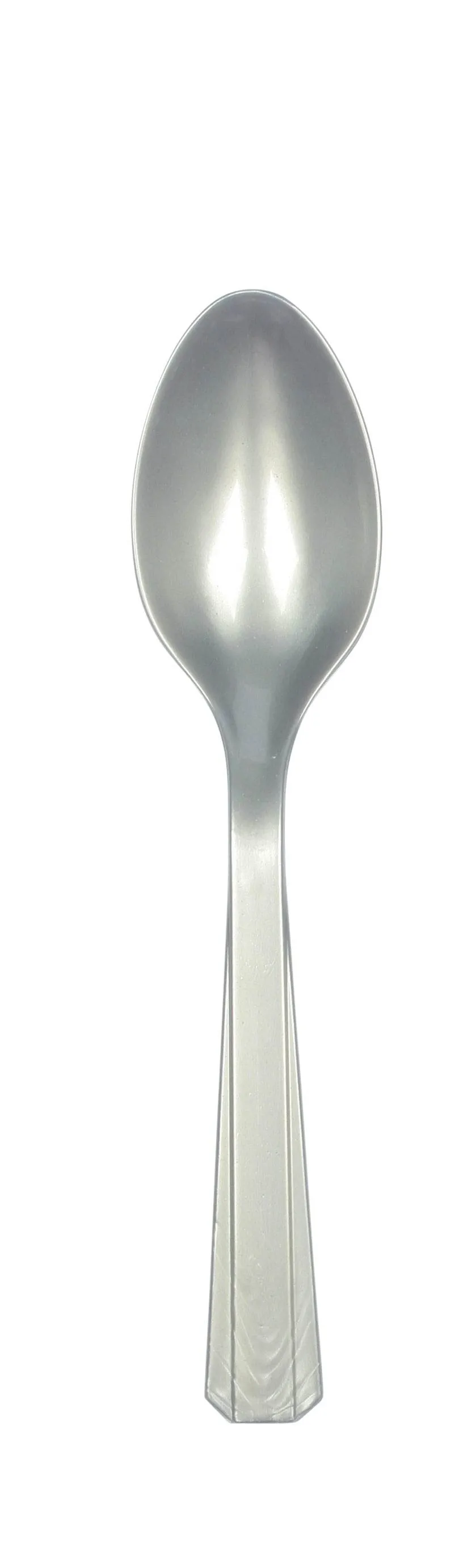 Silber - 10 Plastiklöffel