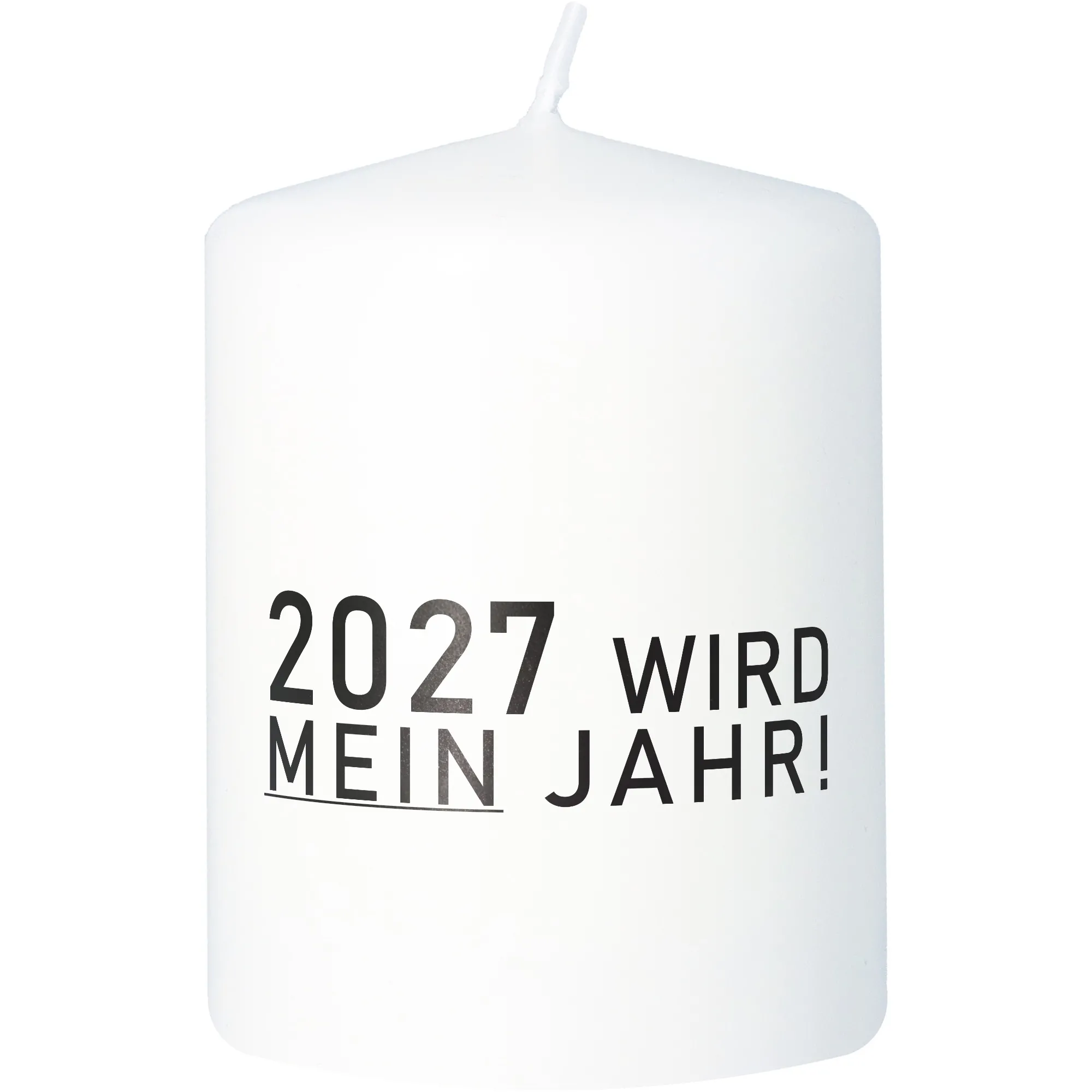 Kerze "2027 wird mein Jahr!"