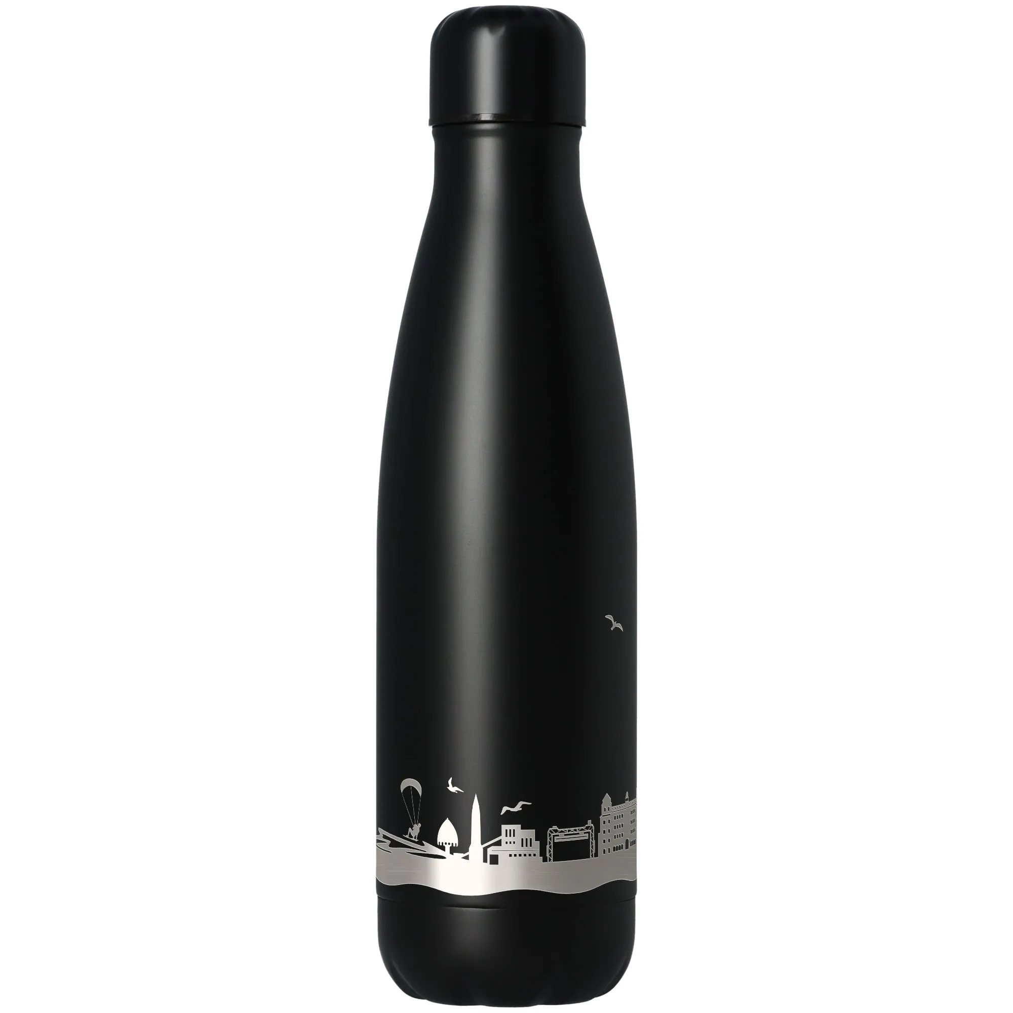 Trinkflasche Skyline Usedom Schwarz 500ml