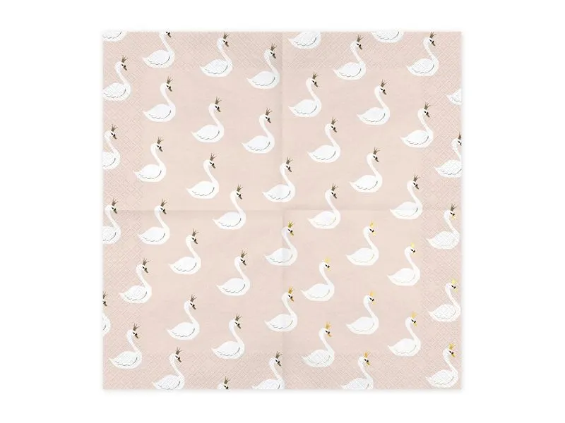 20 Servietten "Schwan"